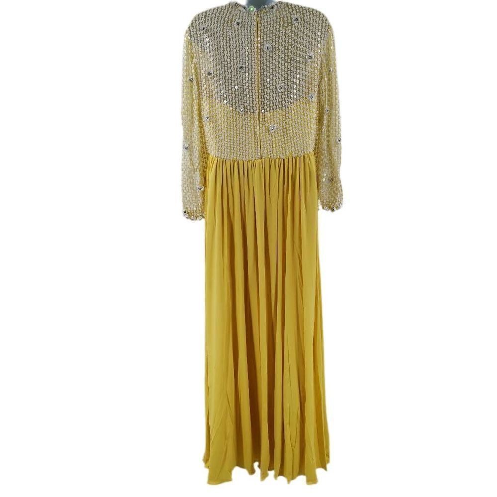 Vintage Victoria Royal LTD Yellow Silk & Organza Gown | 1950s-1960s - Picture 3 of 9